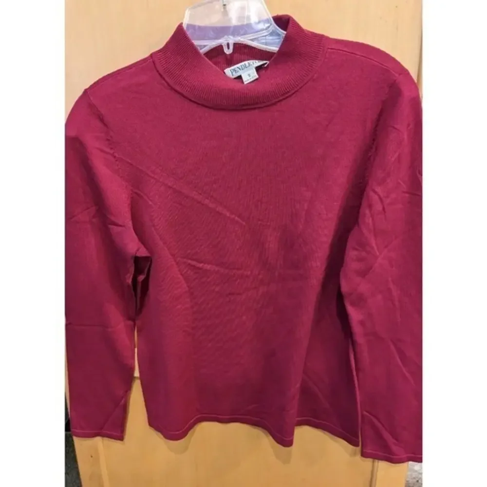 Pendleton Red 75% Silk long sleeve‎ Size small shirt thick